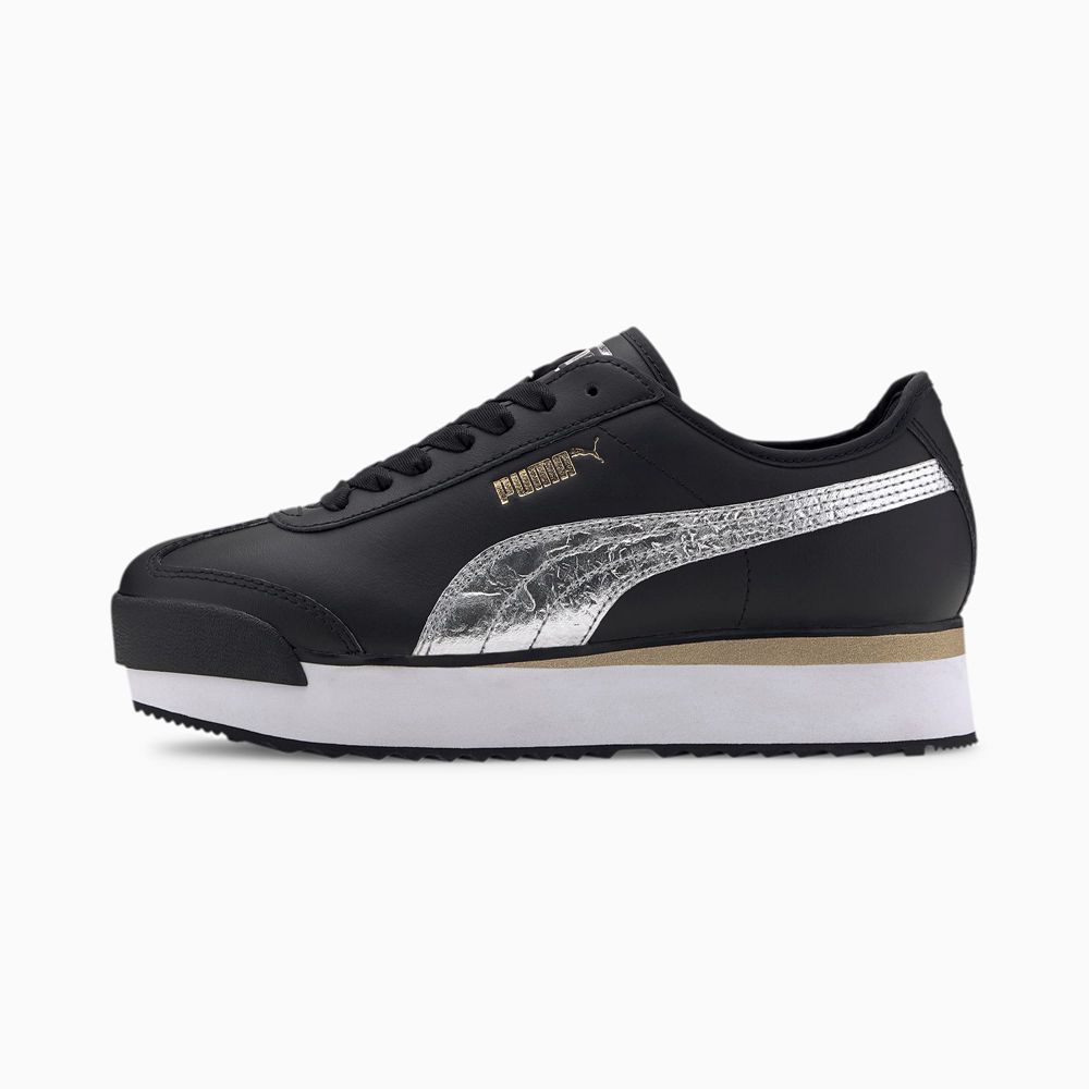 Puma Roma Amor Metal Női Sportcipő - Fekete/Metal Titán ( Hungary - ZTMBP5967 )
